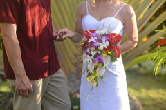 Cascading Tropical Bridal Bouquet